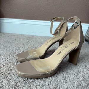 Chinese Laundry Beige Block Heels